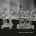 flower shape glass napkin holder